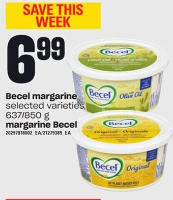 Independent Grocer Becel margarine, 637/850 g offer