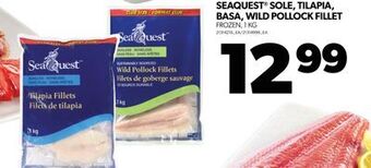 Real Canadian Superstore Seaquest® sole, tilapia, basa, wild pollock fillet, 1 kg offer