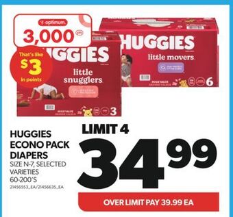 Real Canadian Superstore Huggies econo pack diapers, 60-200's offer