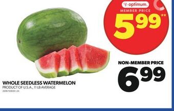 Real Canadian Superstore Whole seedless watermelon offer