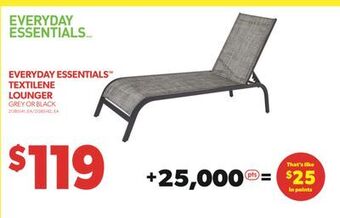 Real Canadian Superstore Everyday essentials™ textilene lounger offer