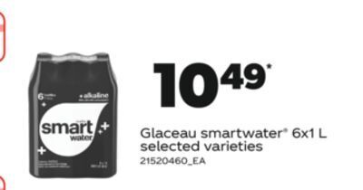 Real Canadian Superstore Glaceau smartwater® 6x1 l offer