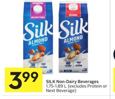 Foodland Silk non-dairy beverages 1.75-1.89 l offer