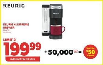 Real Canadian Superstore Keurig k-supreme brewer offer