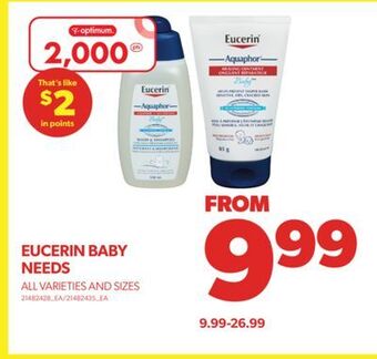Real Canadian Superstore Eucerin baby needs offer