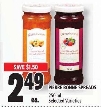 Metro Pierre bonne spreads offer