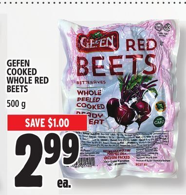 Metro Gefen cooked whole red beets offer