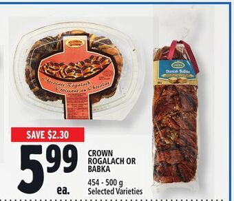 Metro Crown rogalach or babka offer