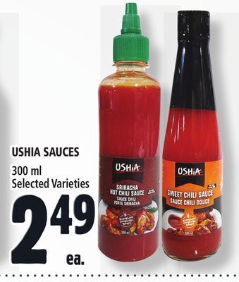 Metro Ushia sauces offer