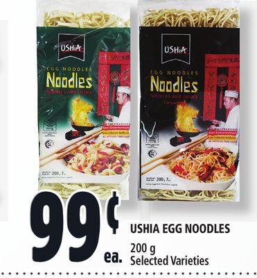 Metro Ushia egg noodles offer