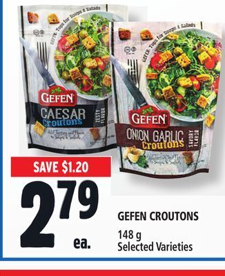 Metro Gefen croutons offer