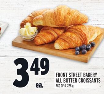 Metro Front street bakery all butter croissants offer