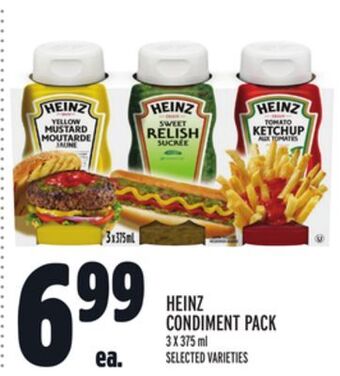 Metro Heinz condiment pack offer