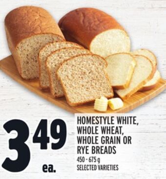 Metro Homestyle white, whole wheat, whole grain or rye breads offer