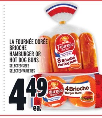Metro La fournée dorée brioche hamburger or hot dog buns offer