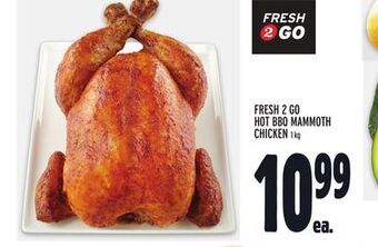 Metro Fresh 2 go hot bbq mammoth chicken offer
