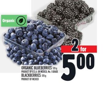 Metro Organic blueberries offer