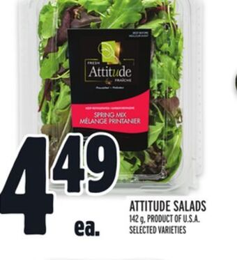 Metro Attitude salads offer