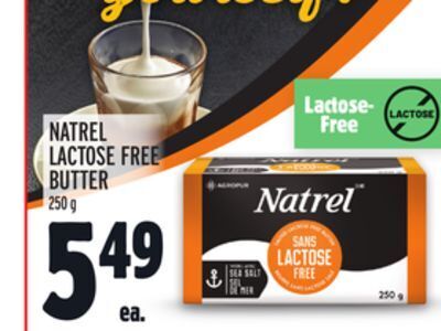 Metro Natrel lactose free butter offer