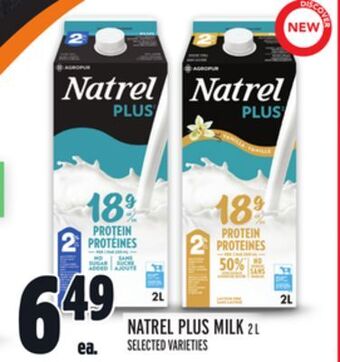 Metro Natrel plus milk offer