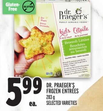 Metro Dr. praeger's frozen entrées offer