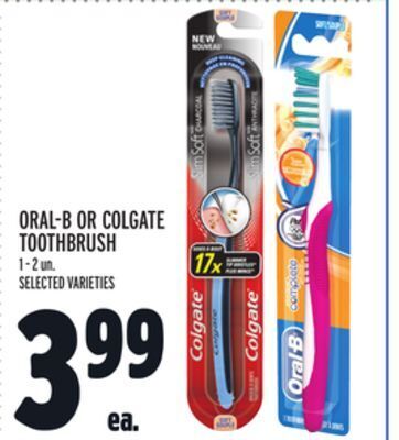 Metro Oral-b or colgate toothbrush offer