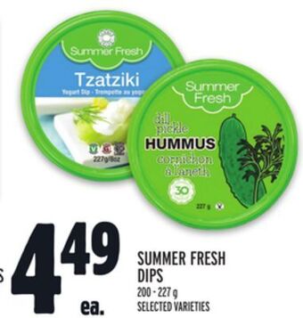 Metro Summer fresh dips offer