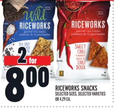 Metro Riceworks snacks offer