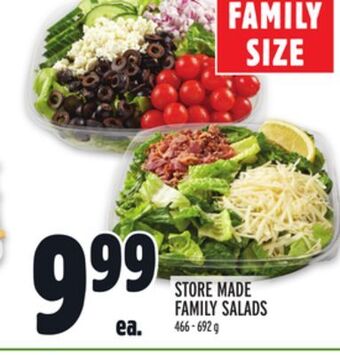 Metro Store made family salads offer