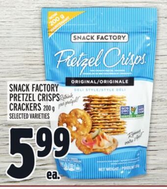 Metro Snack factory pretzel crisps crackers offer