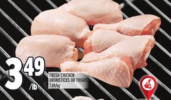Metro Fresh chicken drumsticks or thighs offer