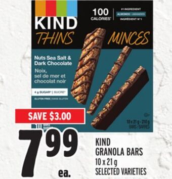 Metro Kind granola bars offer