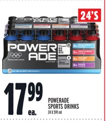 Metro Powerade sports drinks offer