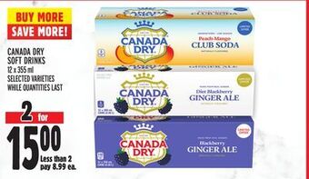 Metro Canada dry soft drinks offer