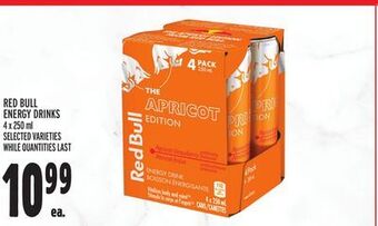 Metro Red bull energy drinks offer