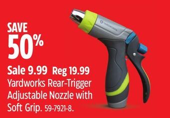 Canadian Tire Yardworks rear-trigger adjustable nozzle with soft grip offer