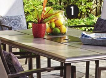 Canadian Tire For living rectangular tile table offer
