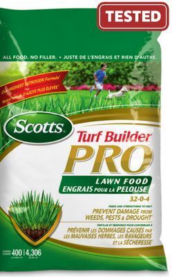 Canadian Tire Scotts turf builder pro lawn food offer