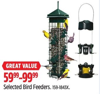 Canadian Tire Brome selected bird feeders offer