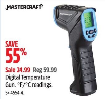 Canadian Tire Mastercraft digital temperature gun offer