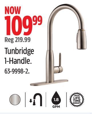 Canadian Tire Peerless tunbridge 1-handle kitchen faucet offer