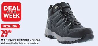 Canadian Tire Men's traverse hiking boots offer