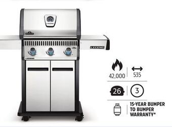 Canadian Tire Napoleon legend ld3 gas grill offer