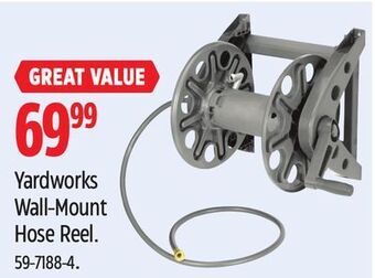 Canadian Tire Yardworks wall-mount hose reel offer