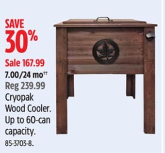 Canadian Tire Cryopak wood cooler offer