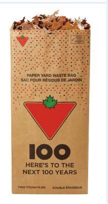 Canadian Tire Yard waste 2-ply paper bags, 20-pack offer