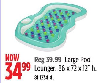 Canadian Tire Large pool lounger offer