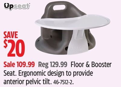 Canadian Tire Up seat floor & booster seat offer