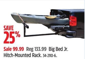 Canadian Tire Erickson big bed jr. hitch-mounted rack offer