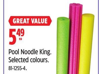Canadian Tire Pool noodle king offer